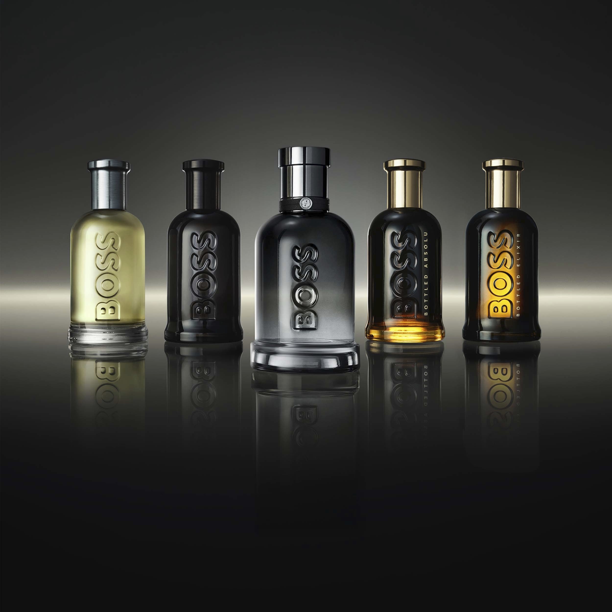 Мъжки парфюм Hugo Boss Boss Bottled Beyond EDP, ароматна парфюмна вода с елегантен дизайн и бутилка на снимката.