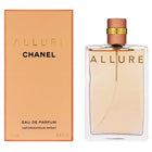 Чанел Allure EDP парфюмна вода за жени, флакон с деликатен дизайн и златисти акценти, за елегантен аромат.