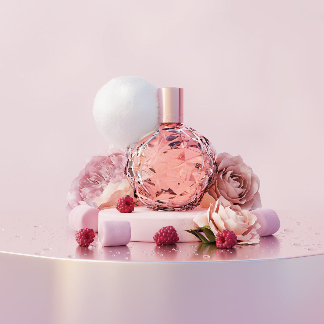 Парфюмна вода Ariana Grande Ari EDP за жени, флакон и опаковка, ароматен парфюм за дамите
