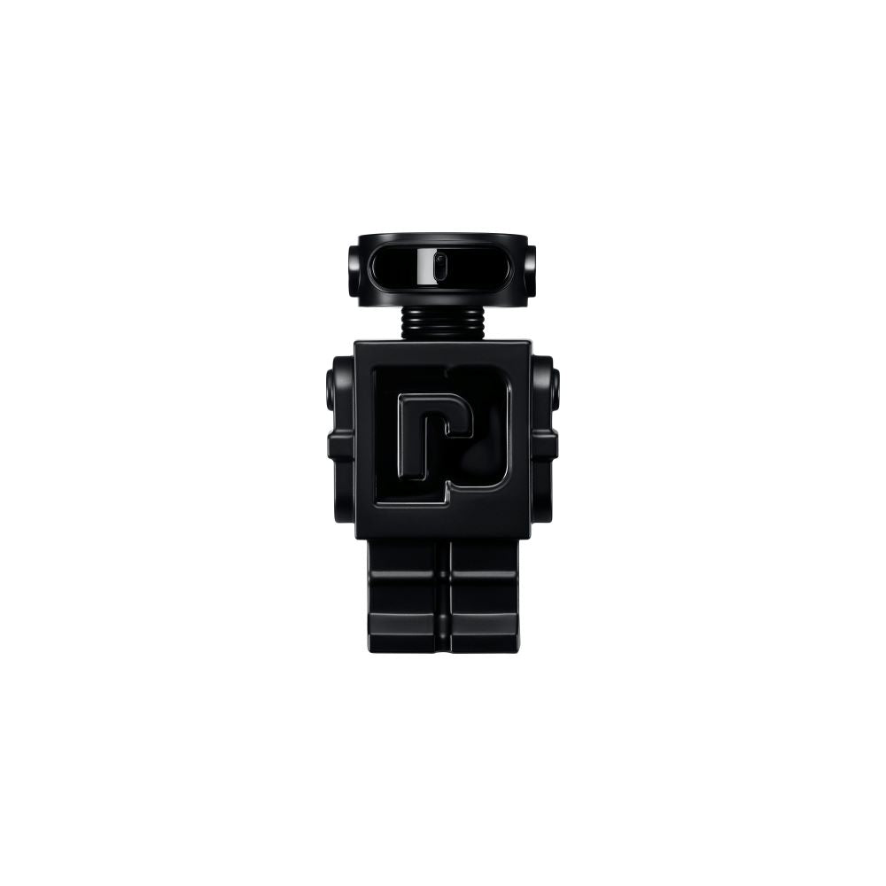 Мъжки парфюм Paco Rabanne Phantom Le Parfum EDP, елегантна парфюмна вода за мъже, показана в стъклена бутилка.