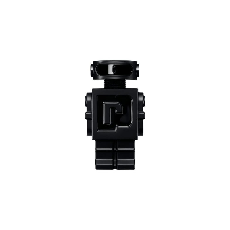 Мъжки парфюм Paco Rabanne Phantom Le Parfum EDP, елегантна парфюмна вода за мъже, показана в стъклена бутилка.