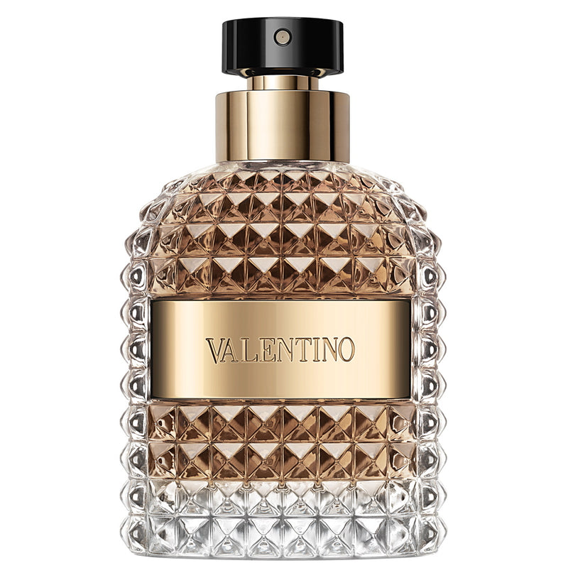 Тоалетна вода Valentino Uomo EDT за мъже, елегантна и стилна опаковка, показана на изображението.