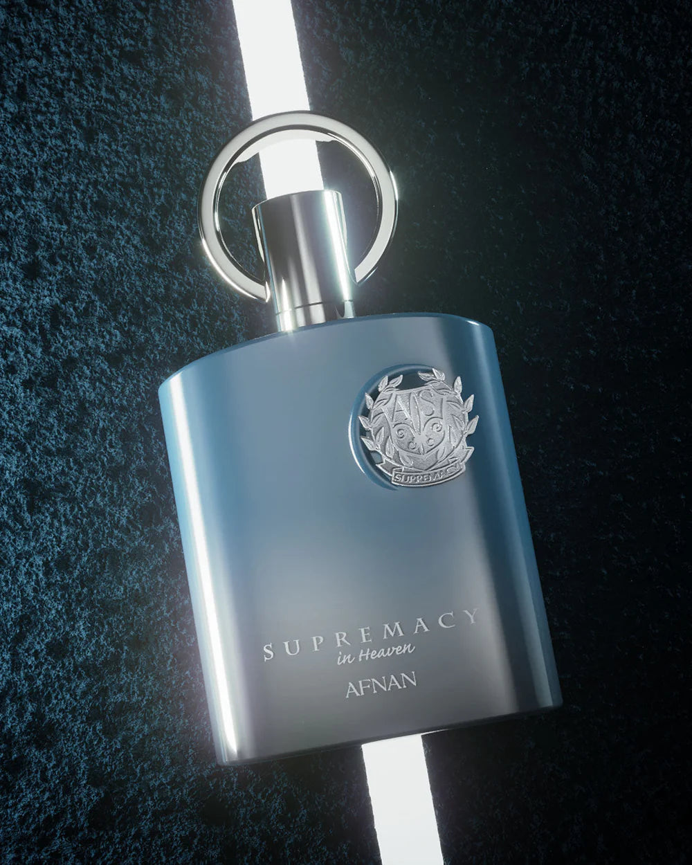Мъжки парфюм Afnan Supremacy in Heaven EDP, елегантна парфюмна вода с ароматни нотки, изображение на флакона на парфюма.