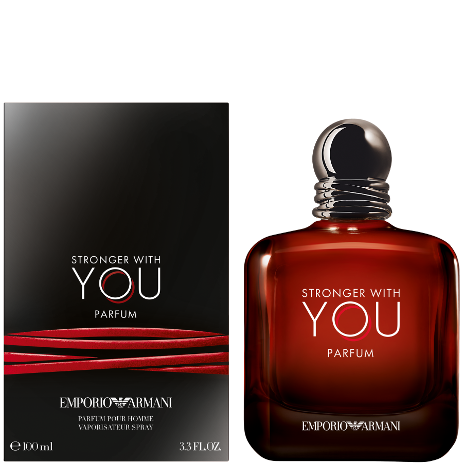 Гарио Армани Stronger With You парфюм за мъже, елегантна бутилка и дизайн, подходящ за мъже, излъчващ сила и стил