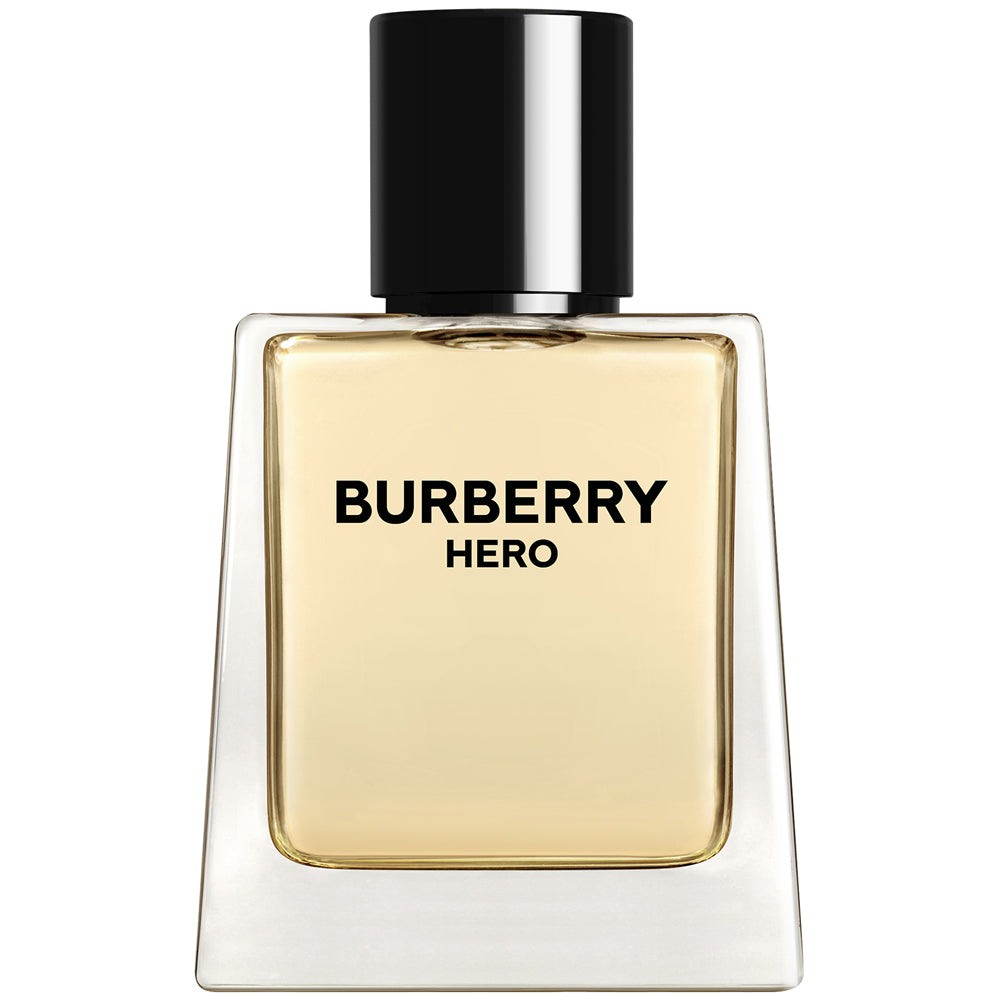 Тоалетна вода за жени Burberry Hero EDT, флакон с елегантен дизайн и луксозен аромат, снимка на бутилката.