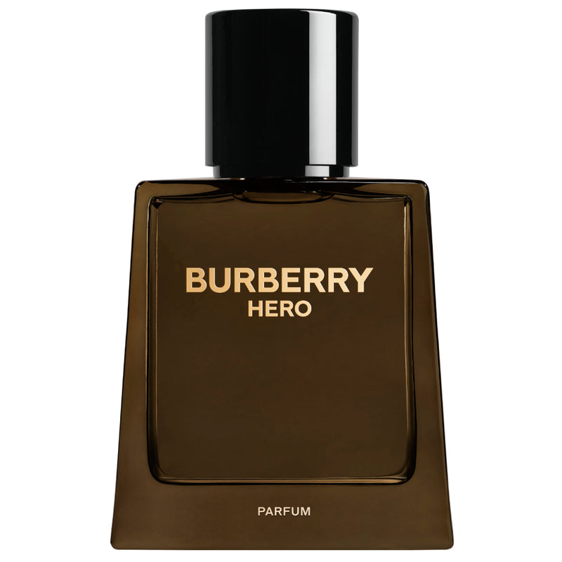 Парфюм за мъже Burberry Hero с елегантен флакон и ароматна нотка, подходящ за мъже, излъчващ стил и увереност.