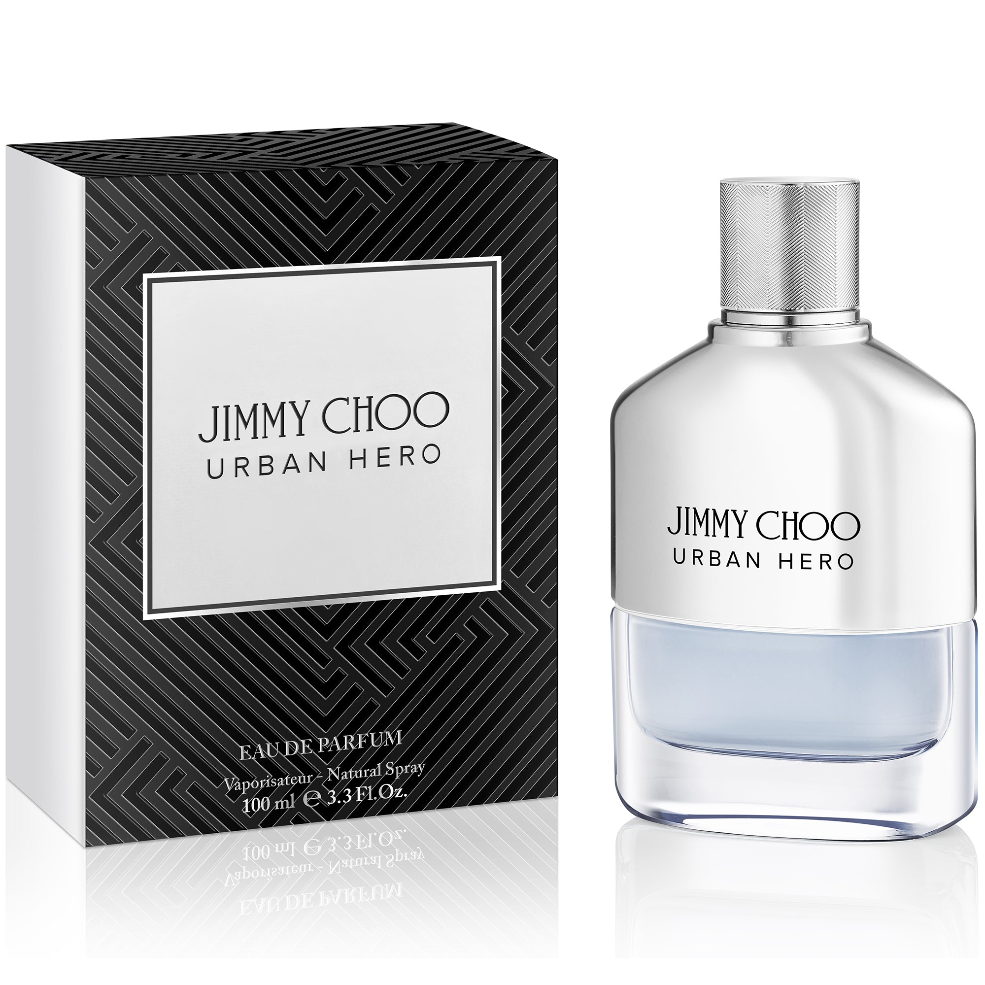 Парфюмна вода Jimmy Choo Urban Hero EDP за мъже, елегантна бутилка и дизайн, подходящ за модерни мъже.