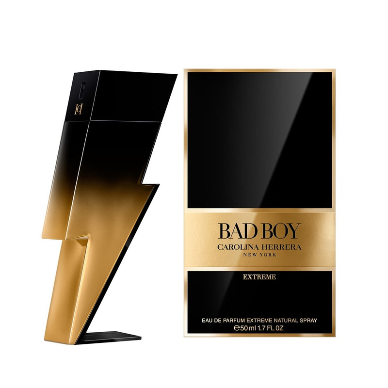 Каролина Херера Bad Boy Extreme EDP мъжки парфюмна вода, бутилка с дизайн и аромат за мъже