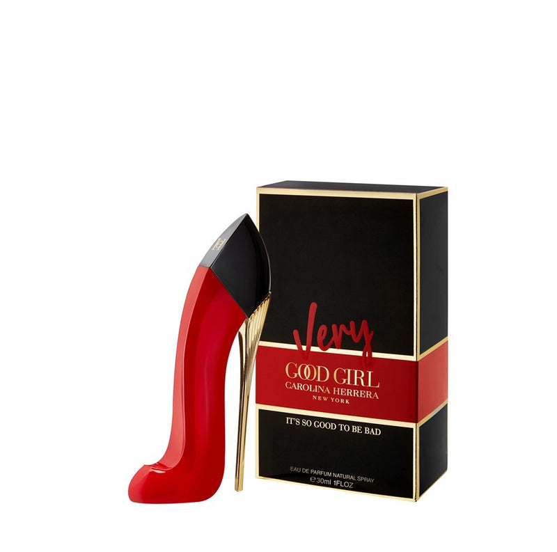 Каролина Херера Very Good Girl EDP парфюмна вода за жени, бутилка с червен цвят и елегантен дизайн