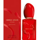 Гореща парфюмна вода Armani Sì Passione EDP за жени, бутилка с елегантен дизайн и ароматни нотки.