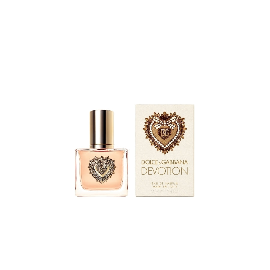 Долче и Габана Devotion EDP парфюмна вода за жени, цветен и елегантен флакон, излъчващ лукс и стил