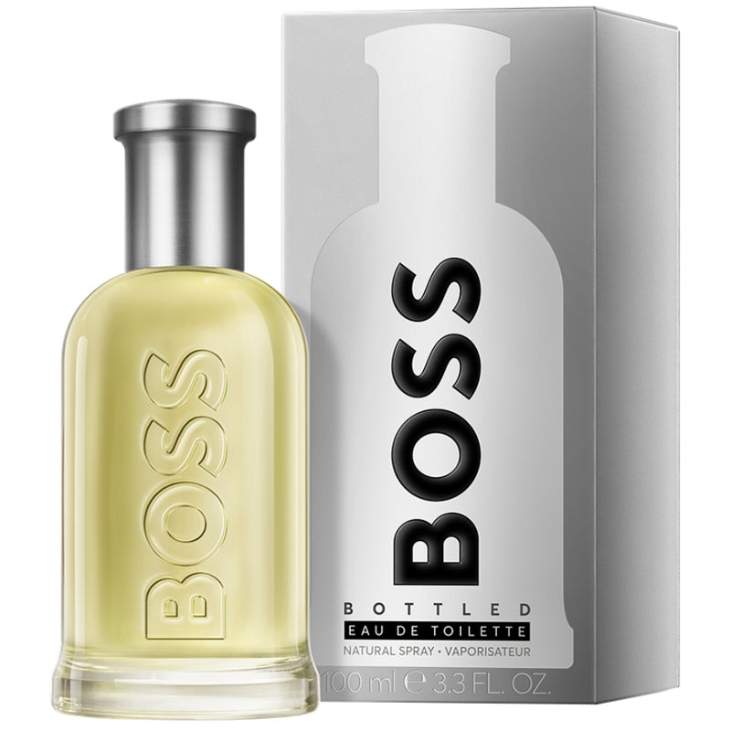 Парфюм за жени Hugo Boss Boss Bottled EDT, бутилка с елегантен дизайн и аромат на свежи цветя и дървесни нотки