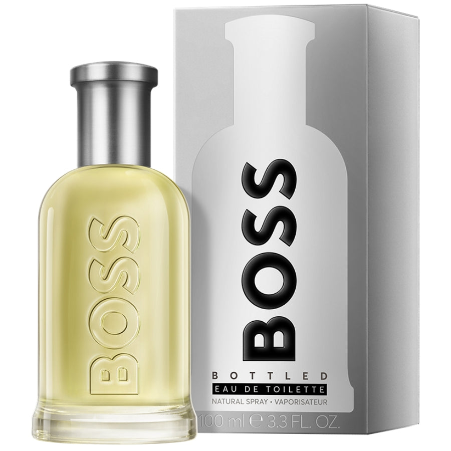 Парфюм за жени Hugo Boss Boss Bottled EDT, бутилка с елегантен дизайн и аромат на свежи цветя и дървесни нотки