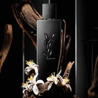 Мъжки парфюм Yves Saint Laurent MYSLF Le Parfum с елегантен флакон и стилен дизайн, представен на изображението.