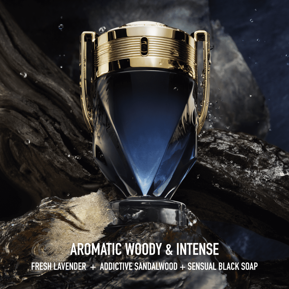 Мъжки парфюм Paco Rabanne Invictus EDP парфюмна вода с елегантна бутилка и златни акценти, за силен и уверен аромат