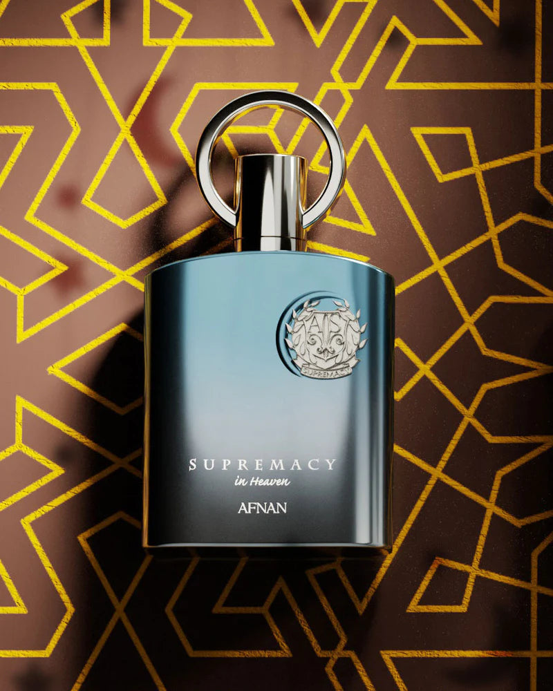 Парфюмна вода Afnan Supremacy in Heaven EDP за мъже, бистра бутилка с разпръсквачка и елегантен дизайн