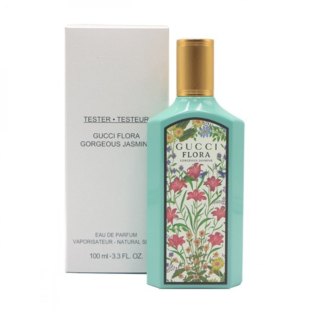 Gucci Flora Gorgeous Jasmine EDP тестер парфюмна вода за жени, 100 мл, с букет от жасмин и цветни ноти