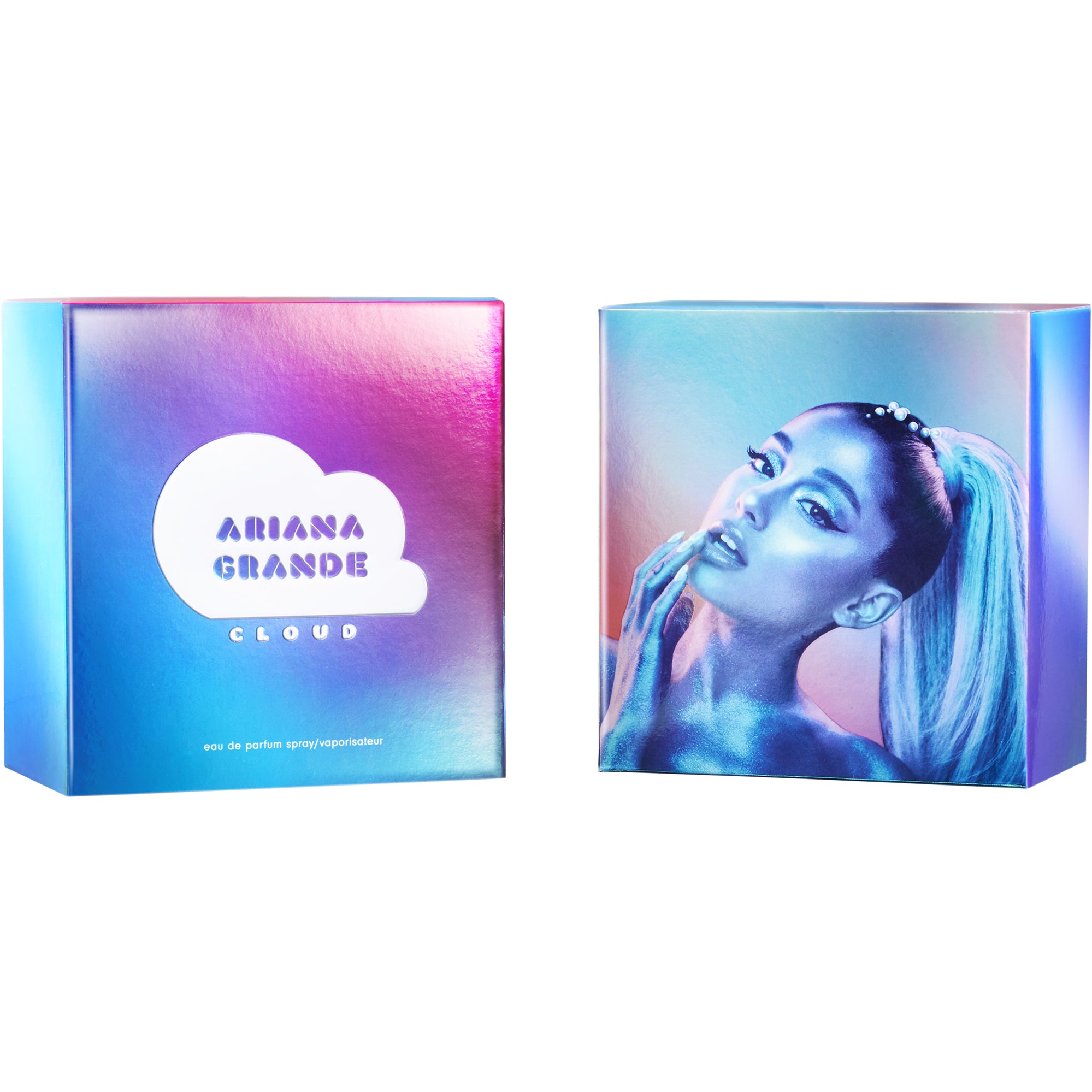 Парфюмна вода Ariana Grande Cloud EDP за жени, флакон с елегантен дизайн и ароматна композиция.