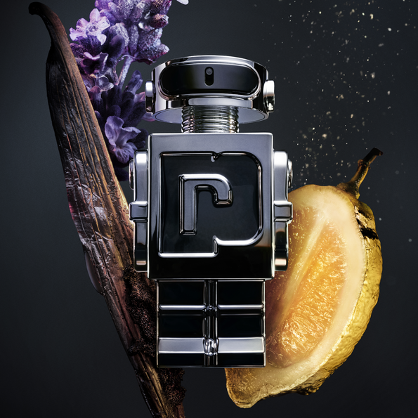 Пако Рабан Phantom EDT мъжка тоалетна вода, бутилка с елегантен дизайн и ароматни нотки, подходяща за ежедневна употреба