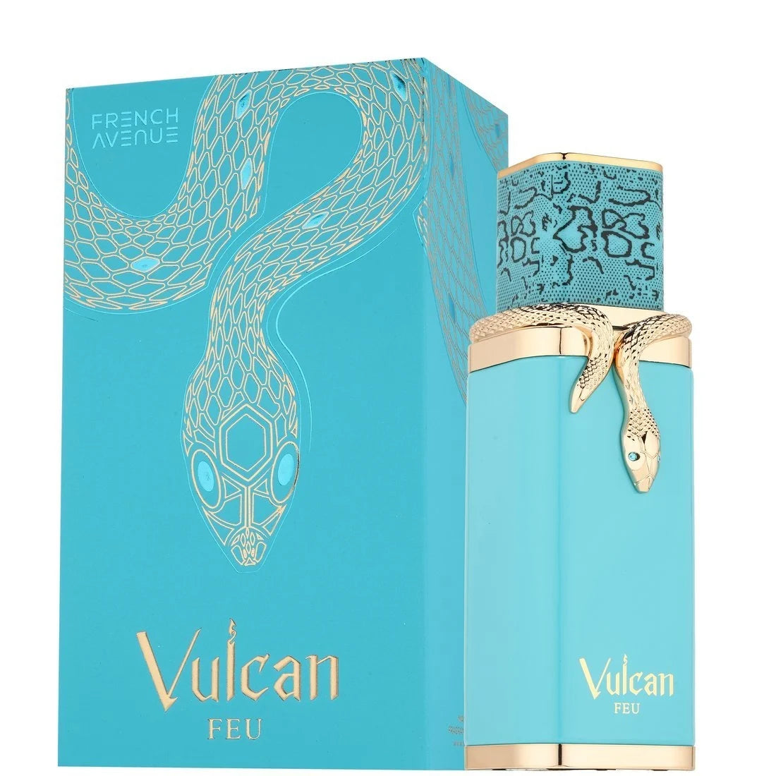 French Avenue Vulcan Feu EDP унисекс парфюмна вода, флакон с елегантен дизайн и ароматна нотка.