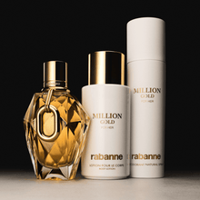 Paco Rabanne Million Gold EDP парфюмна вода за жени с златист флакон и елегантен дизайн, изображение на парфюмна бутилка