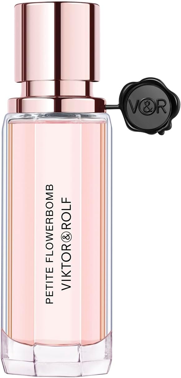 Парфюмна вода Viktor & Rolf Flowerbomb EDP за жени с цветен аромат, изображение на бутилка върху светъл фон