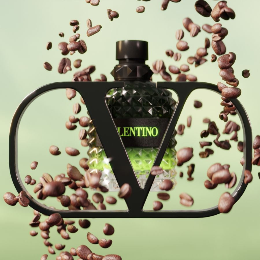Дамски парфюм Valentino Uomo Born in Roma Green Stravaganza EDP, зелена бутилка и ароматна композиция