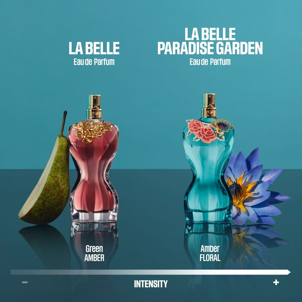 Женски парфюм Jean Paul Gaultier La Belle Paradise Garden EDP с цветна бутилка и елегантен дизайн