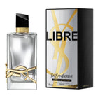 Дамски парфюмна вода Saint Laurent Libre Absolu Platine EDP с елегантен флакон и златисти акценти.