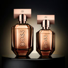 Хюго Бос Парфюм за жени Boss The Scent Le Parfum, елегантна бутилка и ароматна композиция.