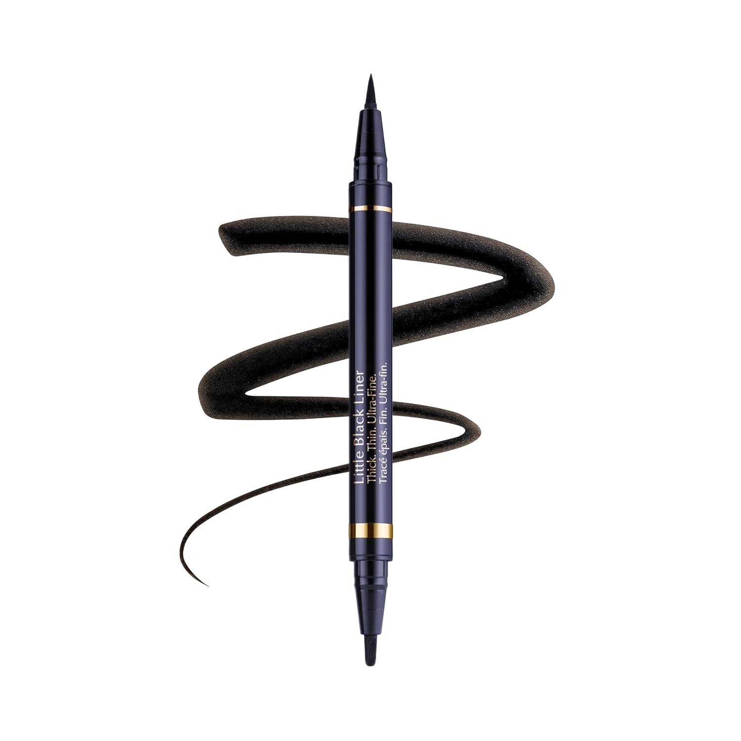 Черна подсилваща спирала Estee Lauder Little Black Liner с изразителен завършек и удължаващи свойства.
