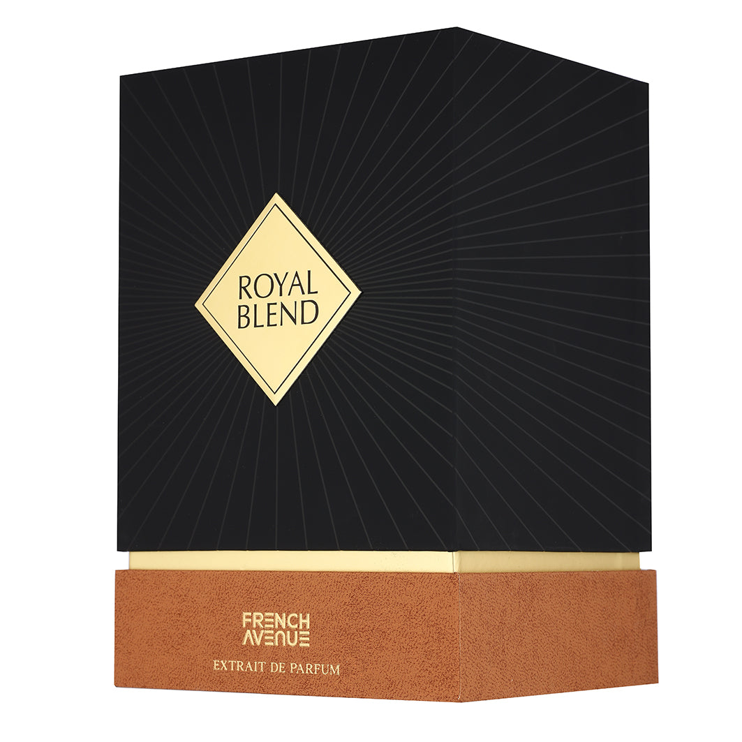 Унисекс парфюмен екстракт French Avenue Royal Blend, флакон с елегантен дизайн и аромат, видим в изображението.