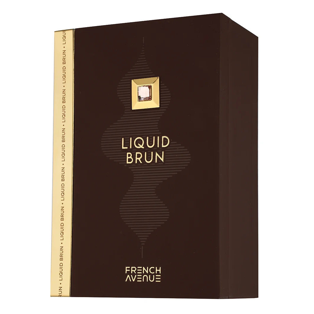 Парфюмна вода French Avenue Liquid Brun EDP, унисекс аромат с елегантни нотки, изображение на опаковката.