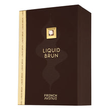 Парфюмна вода French Avenue Liquid Brun EDP, унисекс аромат с елегантни нотки, изображение на опаковката.