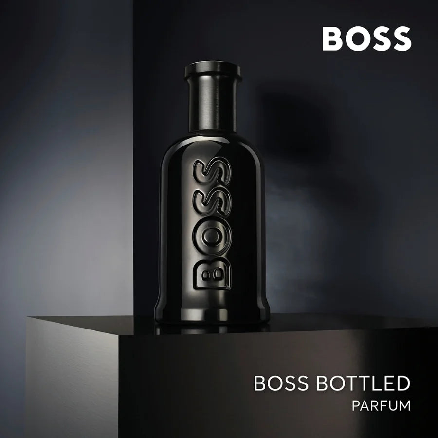 Мъжки парфюм Hugo Boss Boss Bottled Parfum с елегантна опаковка и флакон, излъчващ мъжественост и стил