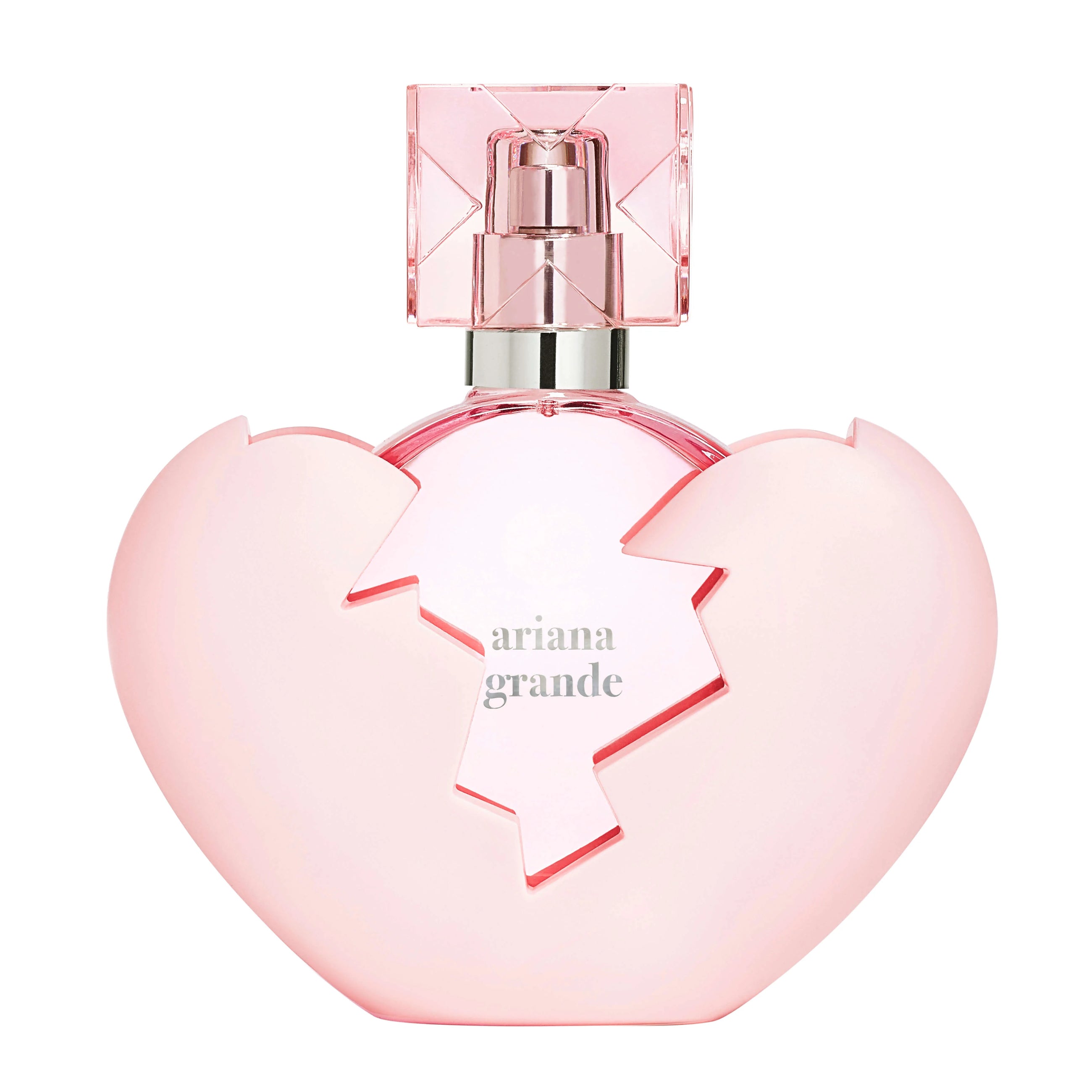 Парфюмна вода за жени Ariana Grande Thank U Next EDP, елегантна бутилка с цветен дизайн и луксозен аромат.