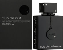 Мъжка тоалетна вода Armaf Club de Nuit Intense Man EDT с елегантна бутилка и стилен дизайн.