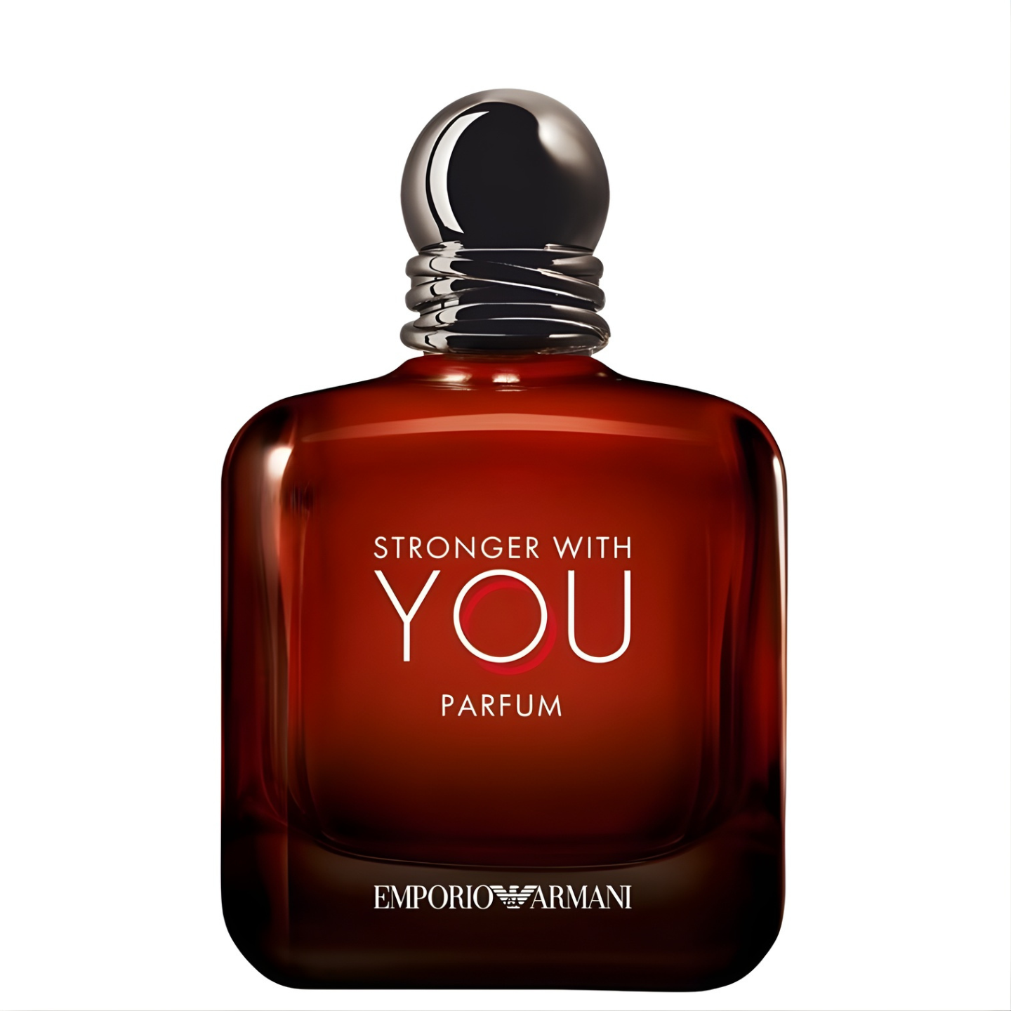 Гарни парфюм за мъже Giorgio Armani Stronger With You, бутилка и ароматна опаковка на парфюма.