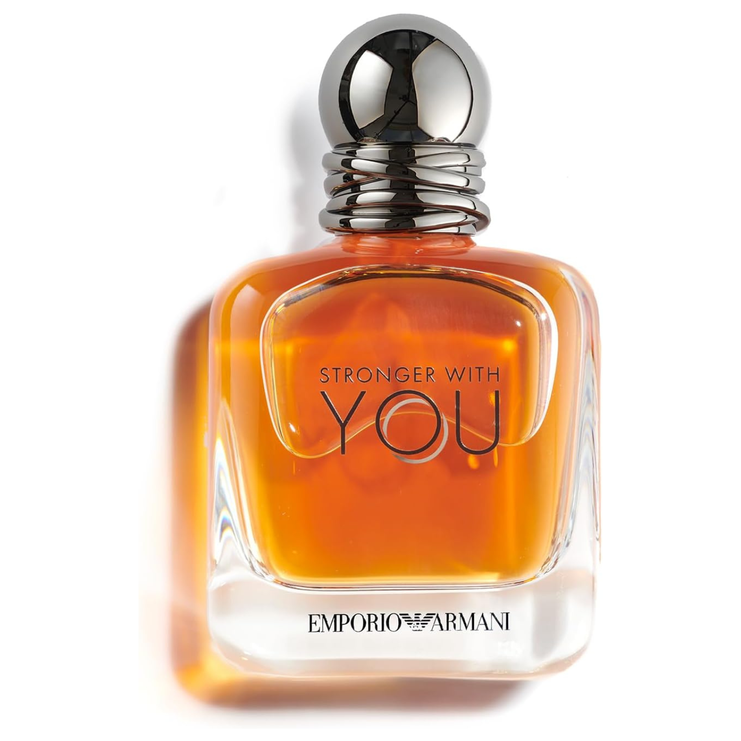 Тоалетна вода за мъже Giorgio Armani Stronger With You EDT, флакон с елегантен дизайн и ароматни нотки.