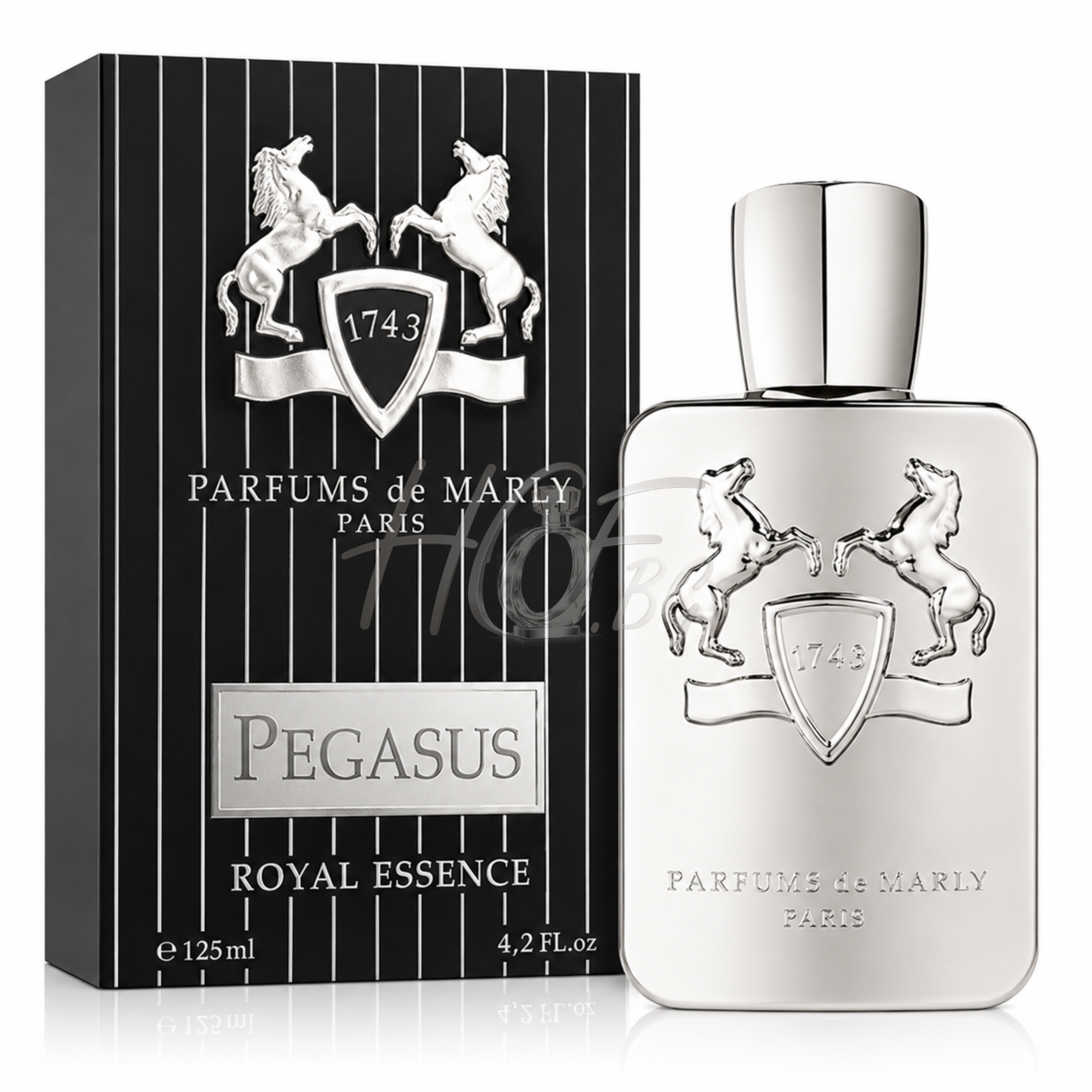 Парфюмен воден парфюм за мъже Parfums De Marly Pegasus EDP, изображение на флакон с елегантен дизайн