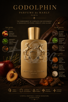Парфюмна вода за мъже Parfums de Marly Godolphin, елегантен EDP парфюм с флорални и дървесни нотки.