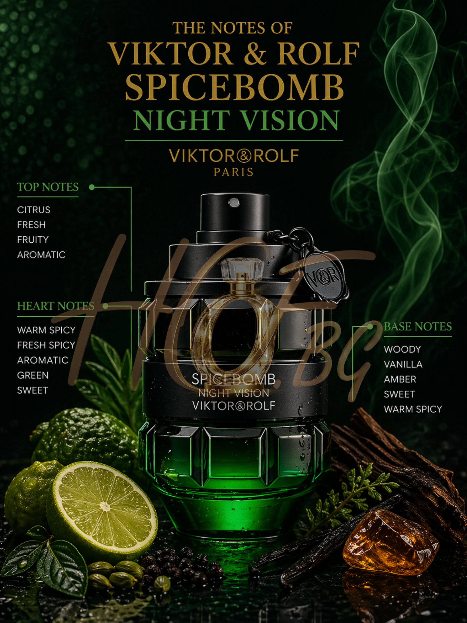 Тоалетна вода за мъже Viktor & Rolf Spicebomb Night Vision EDT с черен флакон и ароматни нотки за вечерен стил