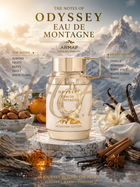 Парфюмна вода Armaf Odyssey Eau De Montagne EDP за мъже и жени, елегантен унисекс аромат с свежи планински нотки