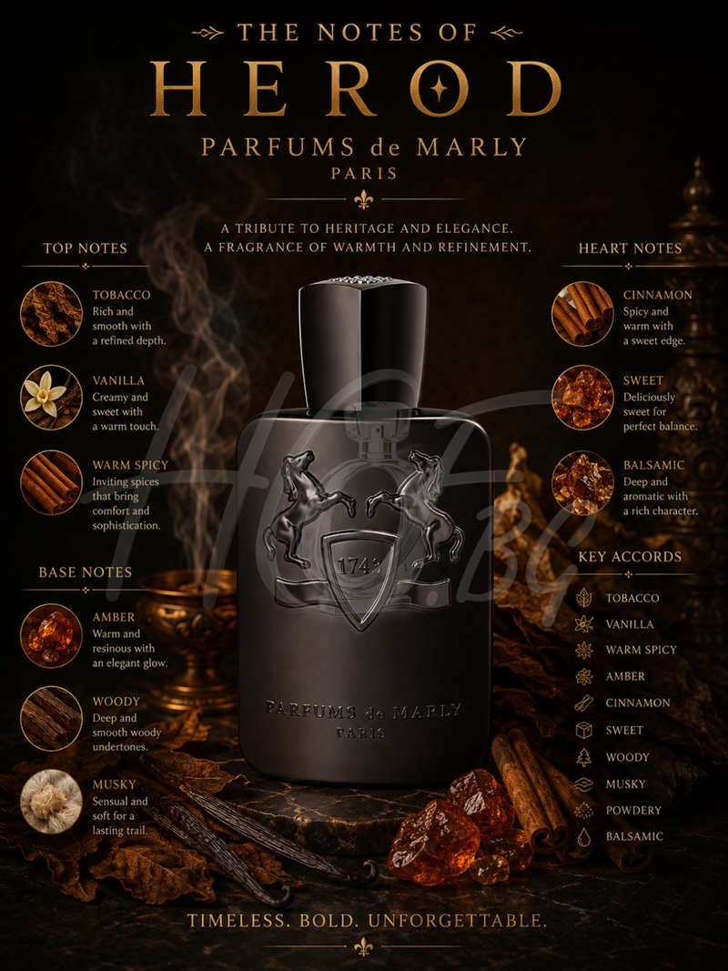 Парфюмен вода за мъже Parfums de Marly Herod, EDP парфюм с дървесни и ориенталски нотки, за елегантен стил