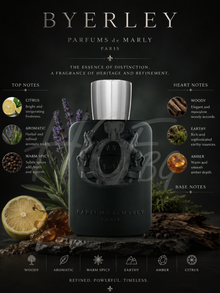 Парфюмна вода за мъже Parfums de Marly Byerley EDP, флакон с елегантен дизайн и ароматен парфюмент.