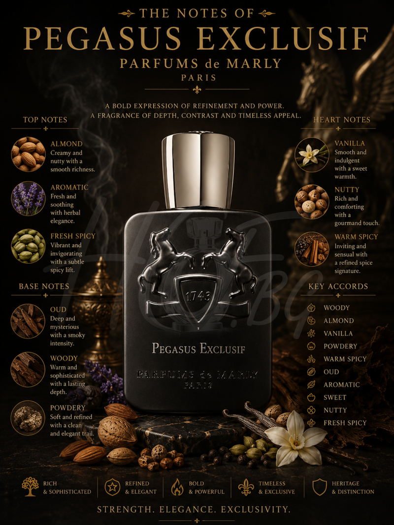 Екслюзивен мъжки парфюм Parfums de Marly Pegasus Exclusif EDP с елегантен флакон и ароматни нотки.