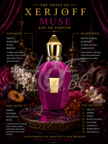 Парфюмна вода Xerjoff Muse EDP за жени, елегантен флакон с ароматни нотки, подходящ за специални поводи.