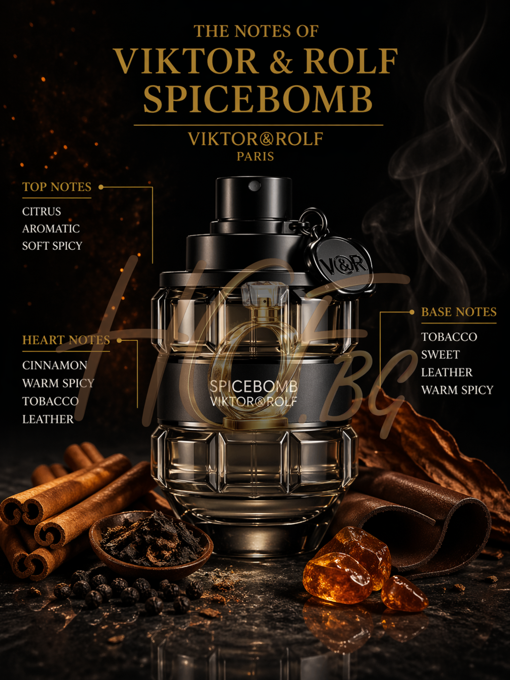 Мъжка тоалетна вода Viktor & Rolf Spicebomb EDT с ароматна опаковка и флакон, подходящ за ежедневна употреба.