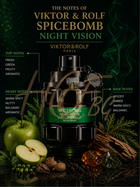 Мъжки парфюм Viktor & Rolf Spicebomb Night Vision EDP, бутилка с тъмносин цвят и дизайн, изображение на флакон.