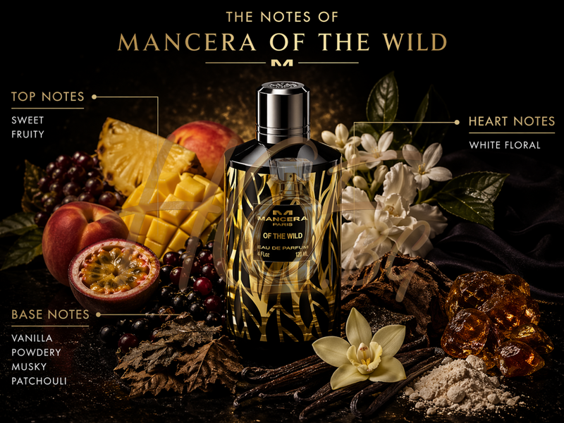 Еднопосочен тестер на парфюмна вода Mancera Of The Wild EDP за мъже и жени, бутилка с елегантен дизайн и капачка